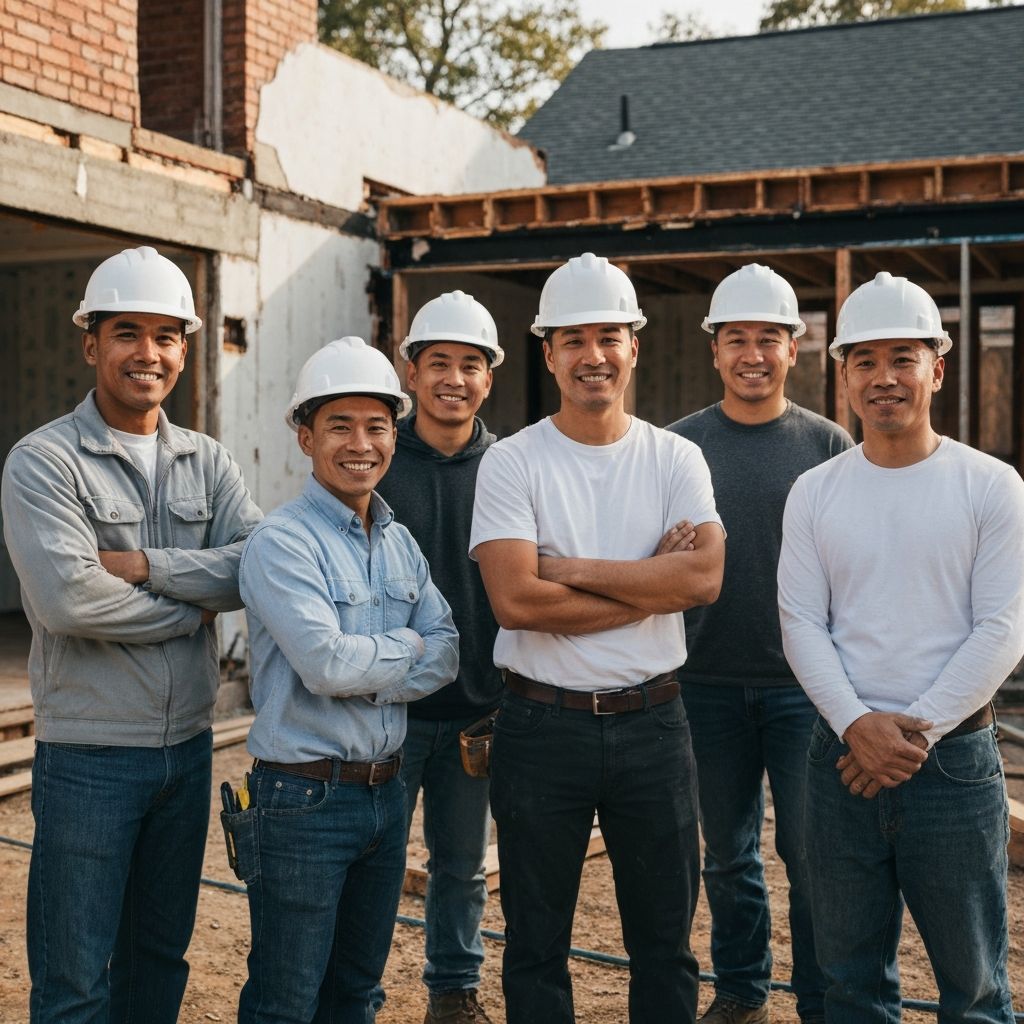 Castilleja Construction team at work