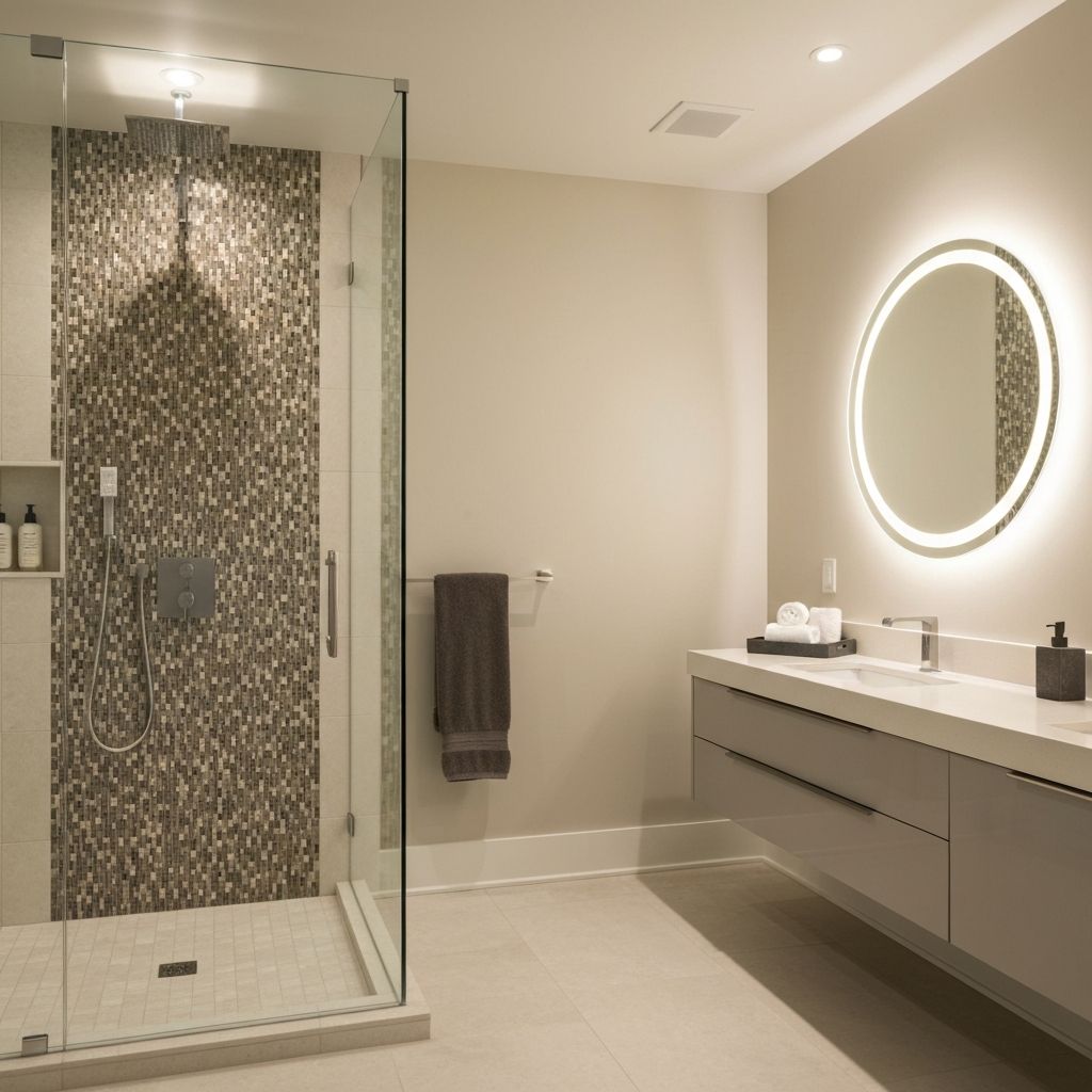 Spa-Inspired Master Bath - Bathroom project in Round Rock, TX by Castilleja Construction